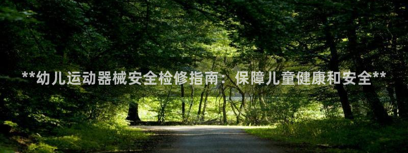 尊龙官方网站首页：**幼儿运动器械安全检修指南：保障