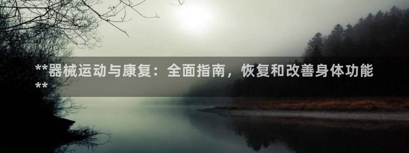 尊龙凯时是大平台吗：**器械运动与康复：全面指南，恢