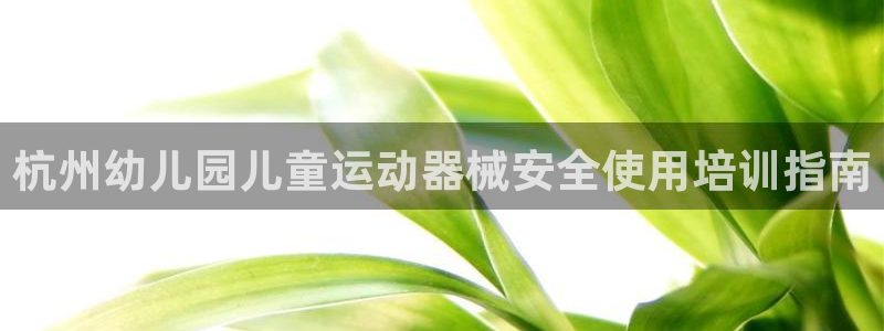 尊龙d88官网选RA来就送38：杭州幼儿园儿童运动器