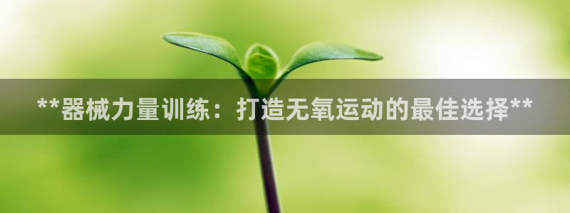 尊龙人生就是博一下下：**器械力量训练：打造无氧运动的最佳选