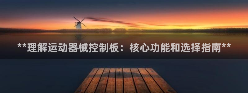 尊龙z6.con：**理解运动器械控制板：核心功能和选择指南